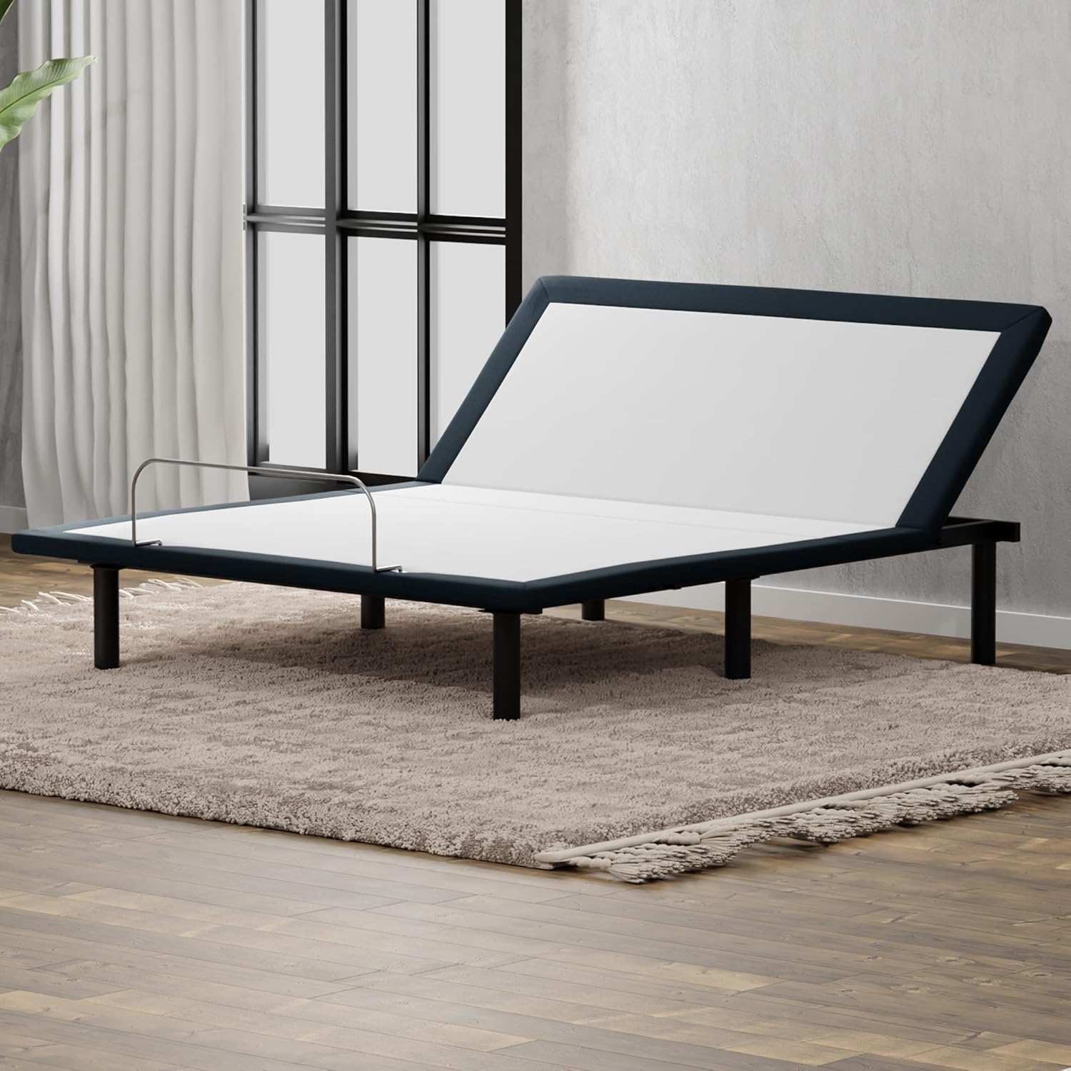 BoxDrop Suwanee adjustable base head only, modern bed frame with customizable head positioning and sturdy construction.