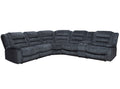 Six-piece Parker House manual reclining sectional sofa with plush cushions and modern design, shown in a cozy living room setting.