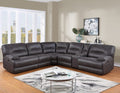 Six-piece Steve Silver Ogden power sectional with reclining seats, plush cushions, and contemporary design in a neutral fabric.