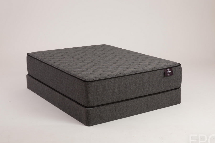 Graybrook Firm TT mattress by Sapphire Sleep with a plush, supportive surface and a sleek gray fabric cover.